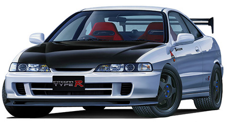1/24 ID333 スプーン インテグラ タイプR (DC2) (GT・Wウィング付き) 