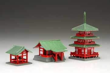 寺門、鐘楼、三重の塔セット｜FUJIMI－フジミ模型オンライン販売｜建物シリーズの通販ならFUJIMI - フジミ模型株式会社の FUJIMI -  フジミ模型株式会社