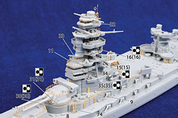 1/700 特SPOT56 日本海軍戦艦 長門 開戦時 パーフェクト｜1/700 特 