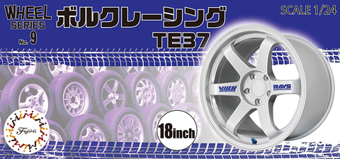 1/24 W9 ボルクレーシング TE37 18インチ｜ホイールシリーズの通販なら