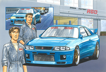 1/24 湾岸4 日産 スカイライン GT-R (R33) RGO｜1/24 湾岸ミッドナイトシリーズの通販ならFUJIMI - フジミ模型株式会社の  FUJIMI - フジミ模型株式会社