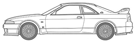 1/24 湾岸4 日産 スカイライン GT-R (R33) RGO 
