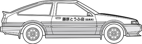 1/24 ISD019 トレノAE86 カーボンボンネット藤原拓海｜1/24 頭文字Dシリーズの通販ならFUJIMI - フジミ模型株式会社の  FUJIMI - フジミ模型株式会社